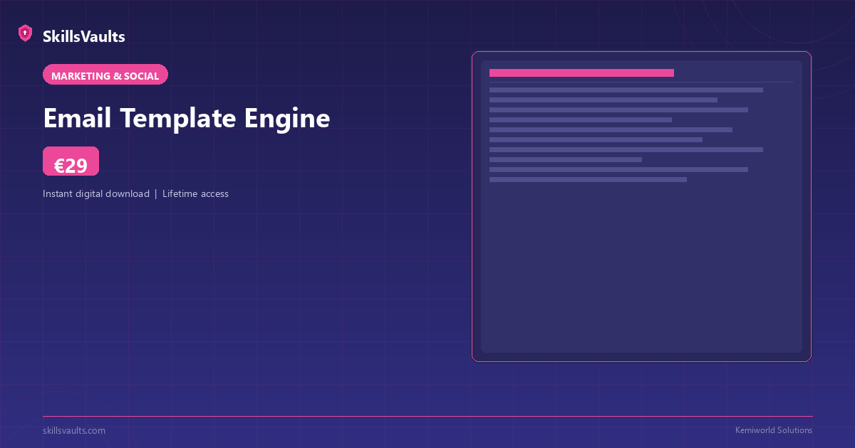 Email Template Engine