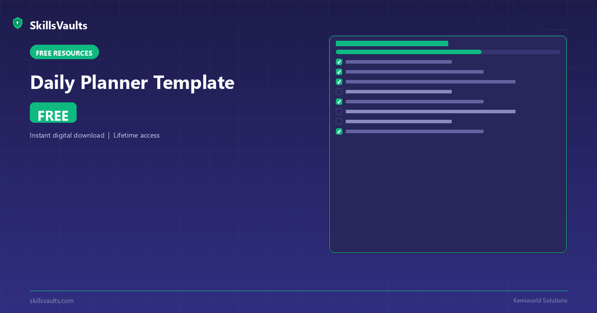 Daily Planner Template