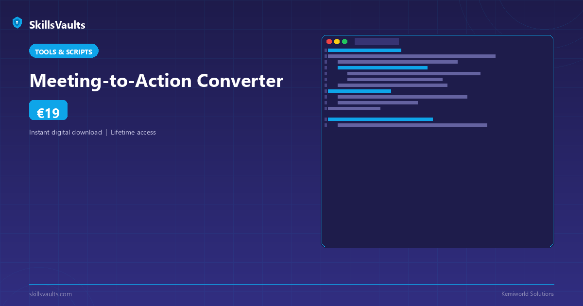 Meeting-to-Action Converter